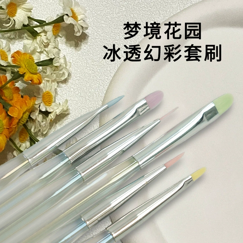 Инструмент для ногтей Dream Garden Fantasy Color Pen Цветная щетка тянет линию с плоским ртом