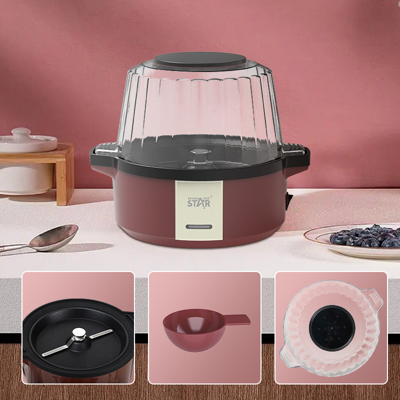 Estrella ganadora estándar británico estándar europeo hogar pequeña máquina de palomitas de maíz Máquina automática máquina de palomitas de maíz eléctrica