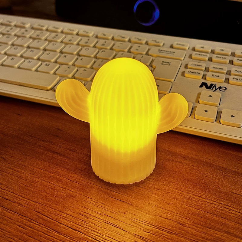 LED Cartoon Night Light, Battery-Powered Cute Animal Lamp, Bedside Desk Decor, 7–11 cm