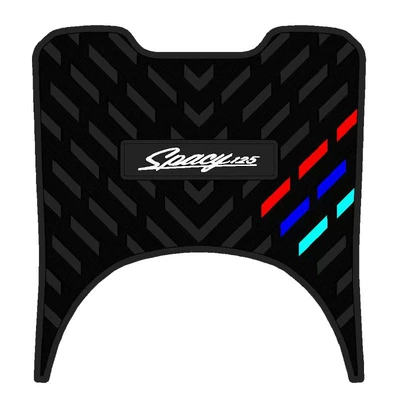 Suitable for 24 Honda Spacy125 rubber foot pads Fast Shark motorcycle modification accessories non-slip foot pad (Electric vehicle foot mat) - black-three-poles