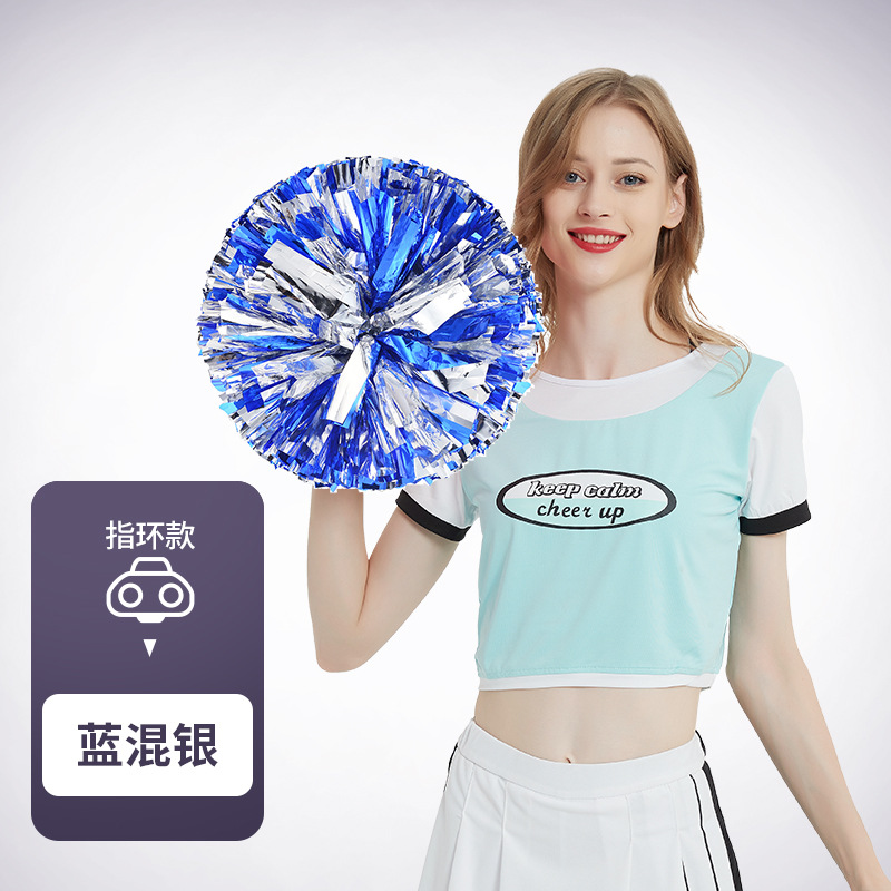 Flor bola de la flor porristas bola de la flor de la mano que sostiene la flor juegos de deportes mano que sostiene apoyos alegría apoyos en stock