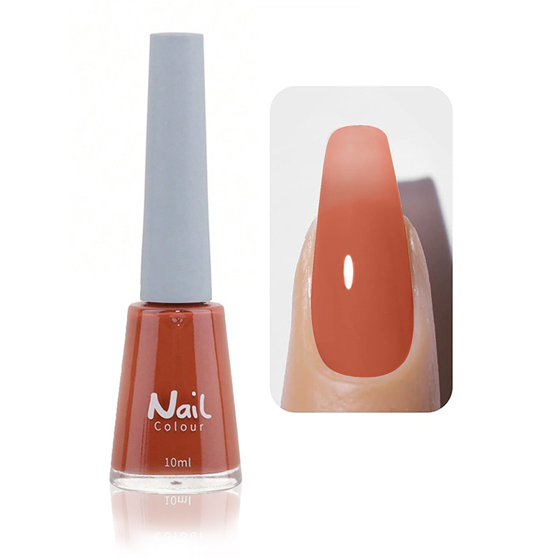 Oily non-peeling long-lasting nail polish baking-free quick-drying non-fading nude transparent nail polish wholesale