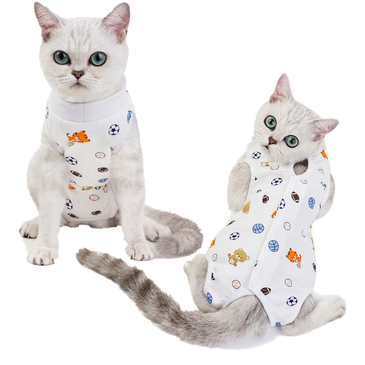 Одежда для кошек, дышащая противопожарная одежда для стерилизации после операции, одежда для отлучения кошек, тонкая четырехногая одежда для кошек и собак, весна и лето