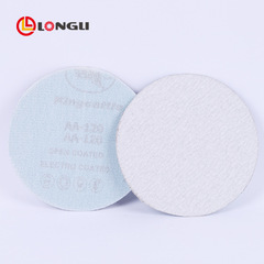 5-inch 9-inch white sand round plate sandpaper for polishing, velcro-backed sandpaper for dry grinding, wholesale velcro sandpaper