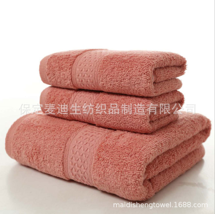 Fábrica al por mayor Toalla de algodón Toalla de baño suave absorbente regalo bordado packable caja de regalo publicidad Toalla de protección laboral