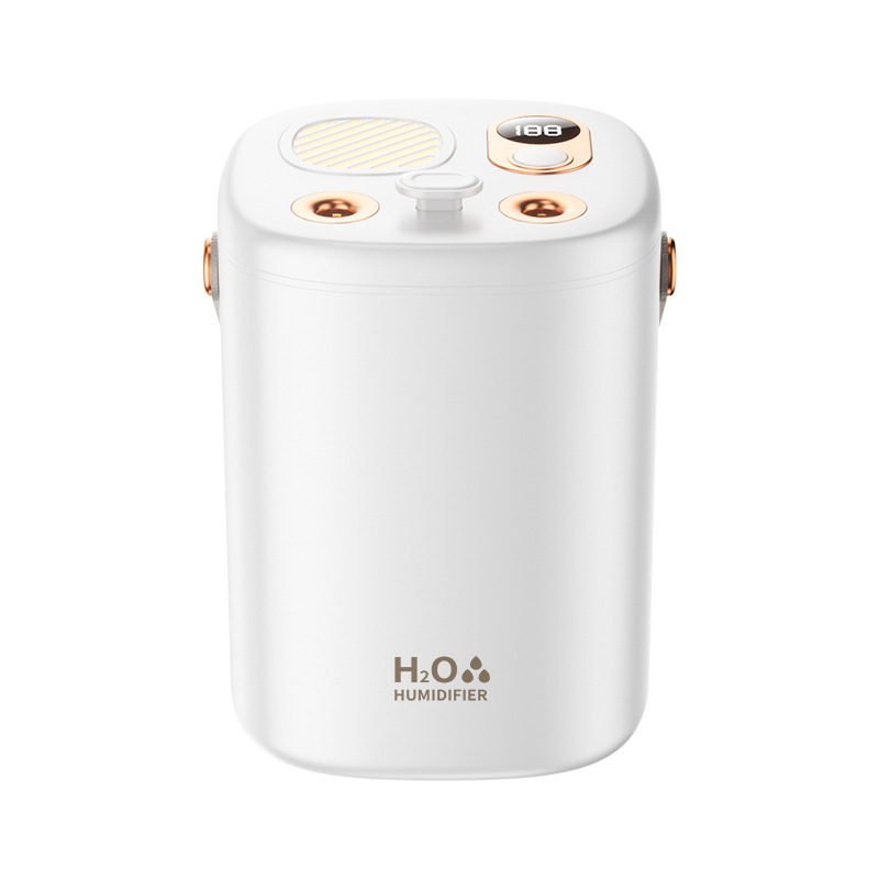 Humidificador de Escritorio de Doble Boquilla Silencioso e Inalámbrico para Hogar