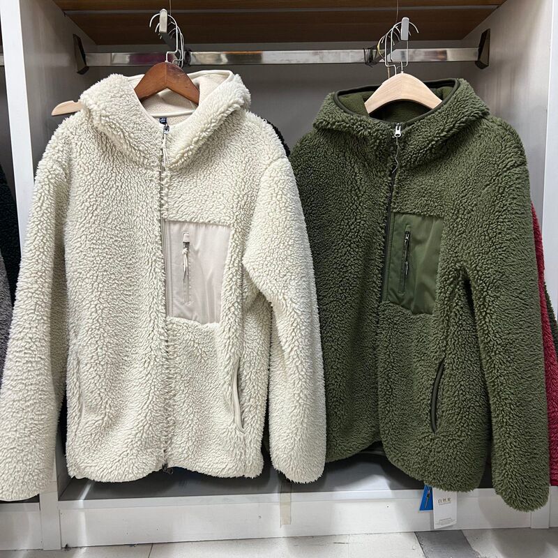 2026 Autumn and Winter New Men's and Women's Windproof Imitation Lamb Fleece Fleece Jacket Hooded Jacket
