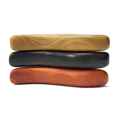Green sandalwood triangle massager acupoint scraping stick foot massage foot massage acupoint foot massage tool