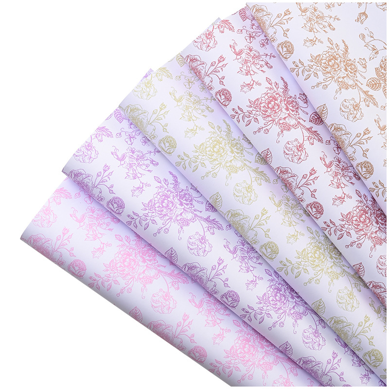 Papel de Arte Vintage para Ramos de Flores BOPP Impermeable para Ramos de Flores Frescas
