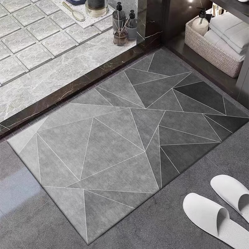 Cross-border special for diatom mud floor mat dirt-resistant and easy to take care of bathroom floor mat toilet water absorption non-slip foot mat can be wholesale