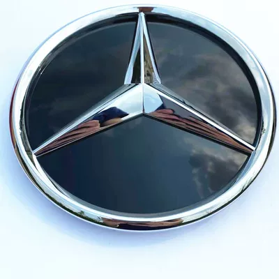 Mercedes-Benz Gla Cla C Glc Gle Ab-Class W213 E-Class 205 Modified Three-Dimensional Mirror Logo Large Grille (Car logo) - w205-silver