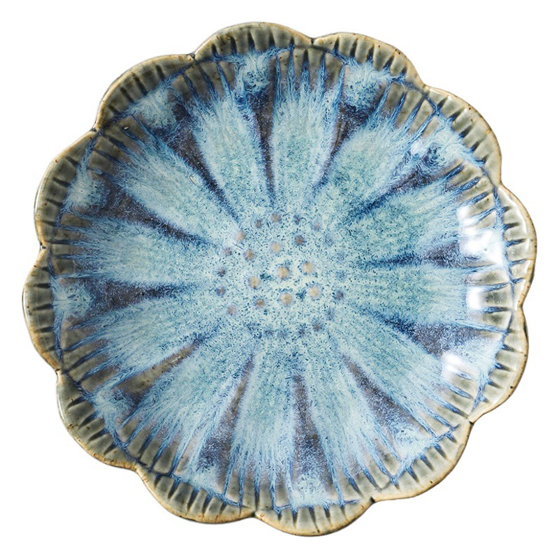 Легкое роскошное блюдо в японском стиле для окунания Приправа Керамическое костяное плевание Маленькое блюдо Соус Уксус Блюдо Бытовые холодные блюда