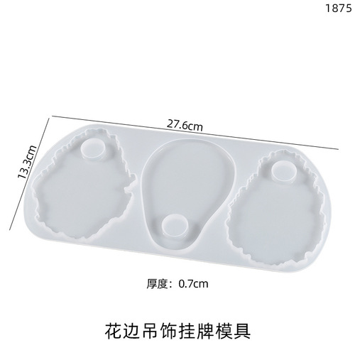 Poppy DIY Crystal Glue Palette Mold Irregular Makeup Hand Tray Art Palette Silicone Mold
