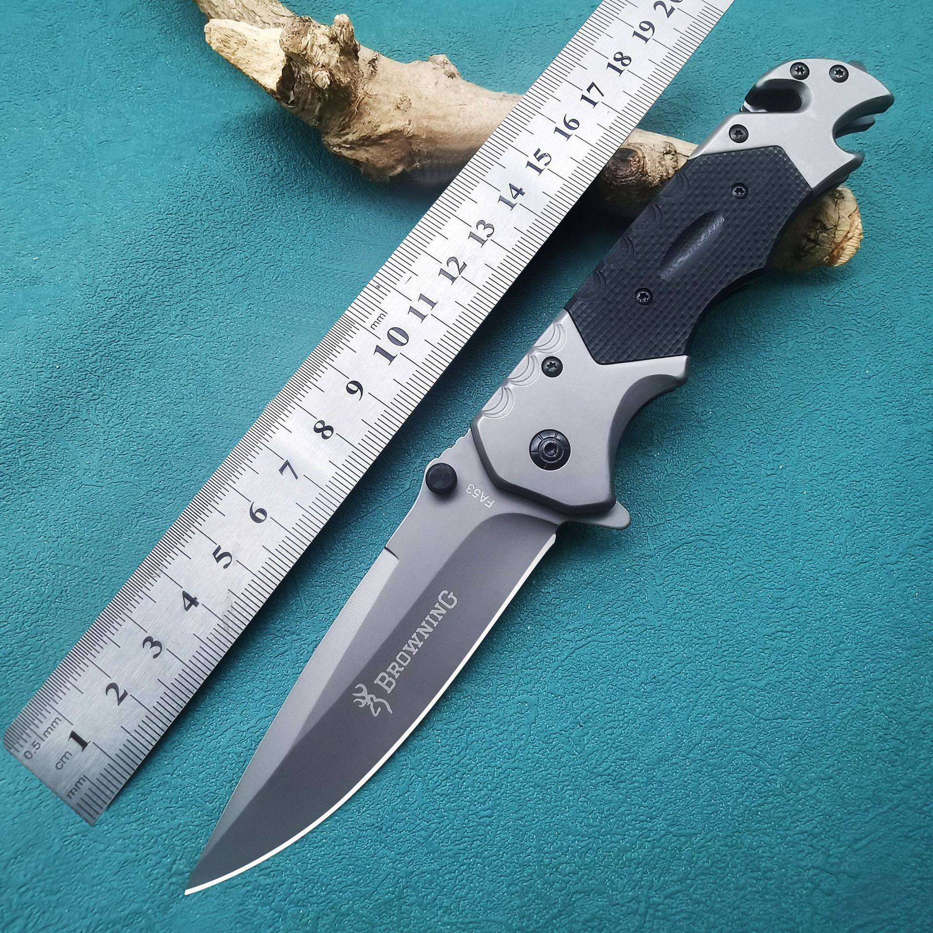 户外露营G10柄军工刀高硬度随身便携多功能折叠刀创意开瓶水果刀