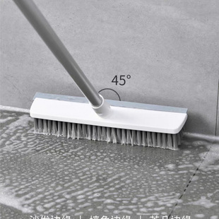 Floor Brush, Bathroom Brush, Long-Handled Artifact, Toilet Bathroom Household Hard-Bristled Tile Cleaning Brush, Floor Seam Brush