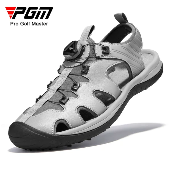 Pgm Golf Shoes Men's Summer Sandals Anti-Side Slip Spikes Super Breathable Shoes Knob Shoelace Men's Shoes