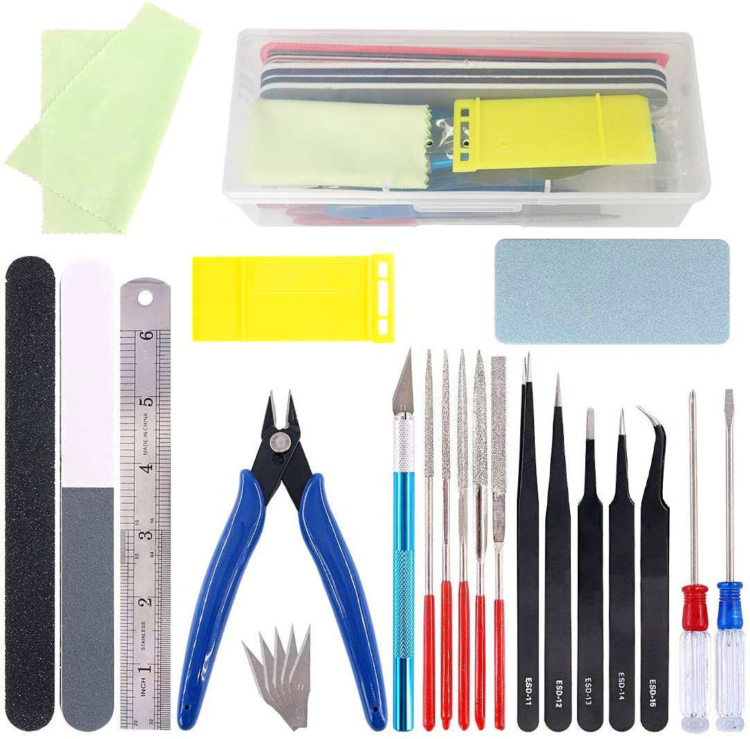 跨境21件模型工具套装高达模型搭建组装维修工具配收纳盒组合