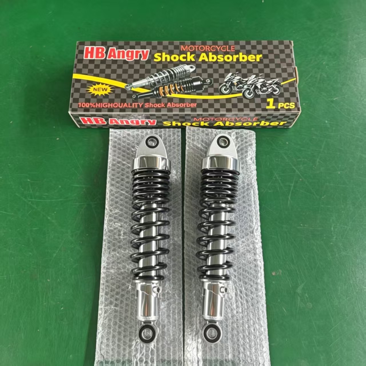 Brazilian Meikeduo Product Motorcycle Rear Shock Absorber Ft150 Fish Head Golden Prince 340mm Hydraulic Shock Absorber