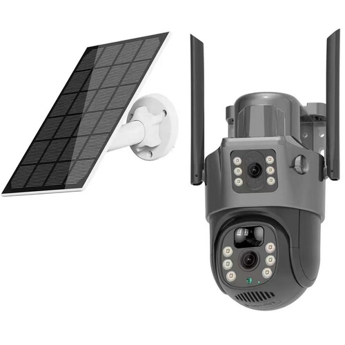 V380 4g solar solarcctv camera home mobile phone remote dual lens outdoor solar monitoring