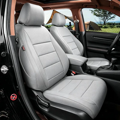 Modelə uyğun (Original) oturacaq örtükləri — Enclosed Special Seat Cushions, Genuine Leather - high-grade-gray-original-car-texture-five-seats-nappa-leather-full-surround-of-front-and-rear-rows