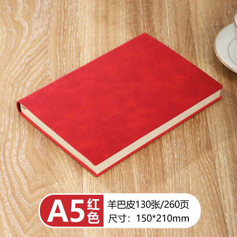 Cuaderno A5, cuaderno grueso personalizado de piel de oveja, cuaderno de piel de oveja suave, bloc de notas de negocios A6 grueso, cuaderno B5.