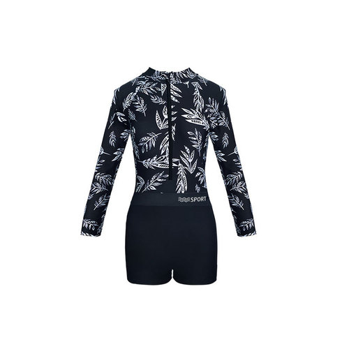 Hurun new swimsuit women's one-piece boxer professional sports conservative slimming belly-covering hot spring student swimsuit