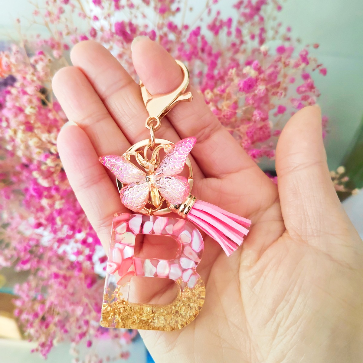 Llavero letra colgante/B