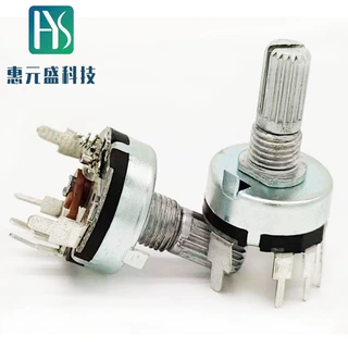 RV17SK4旋转开关电位器立式弯脚直插可调B10KB50KB100K电位器