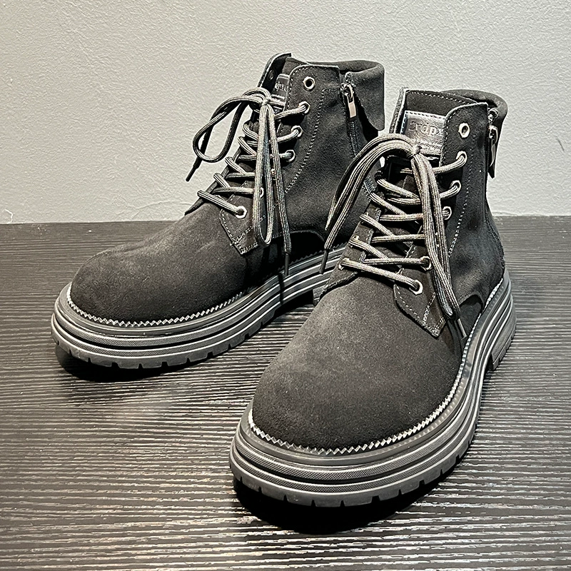 Британский стиль ретро-бархатные ботинки Martin 2024 Летние износостойкие ботинки пустыни 81589-B