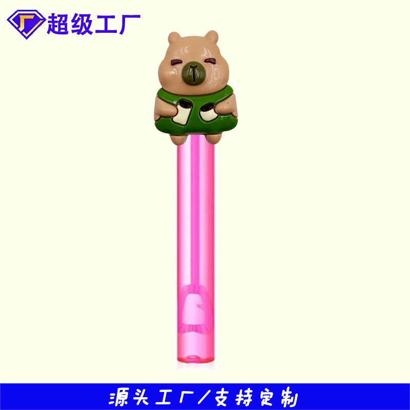 厂家批发热款卡皮巴拉泡泡水贴片配饰件迷你泡泡棒奖励玩具小礼品|undefined