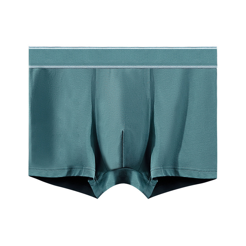 60 ropa interior de algodón de fibra larga para hombres grafeno Fondo antibacteriano algodón transpirable Mediados de cintura para hombres calzoncillos Boxer sin costuras