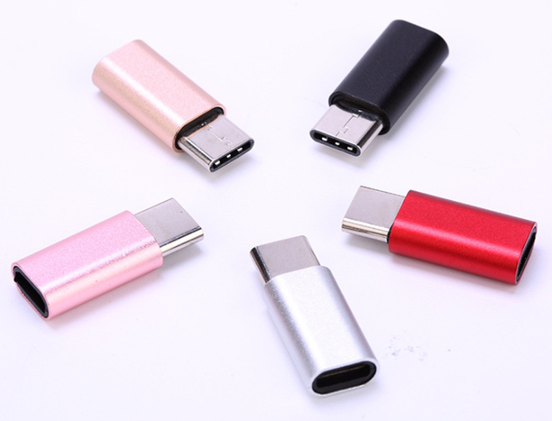 OTG轉接頭 安卓轉Type-c鋁合金轉接頭 OTG Type-c數據線轉接頭