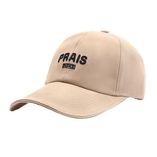 Korean style unisex baseball cap, long brim embroidered letter bucket hat, sun protection hat, canvas sun hat, trendy