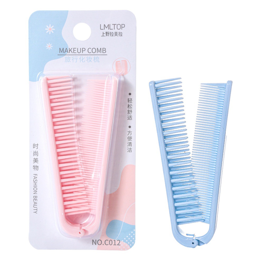 Ramila plegable pequeño peine portátil especial de las mujeres Pelo Largo plegable pelo recto peine portátil de viaje especial peine del pelo