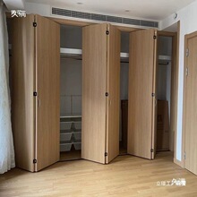 全铝衣柜折叠推拉门简易衣帽间储物间隐形门蜂窝铝合金柜门