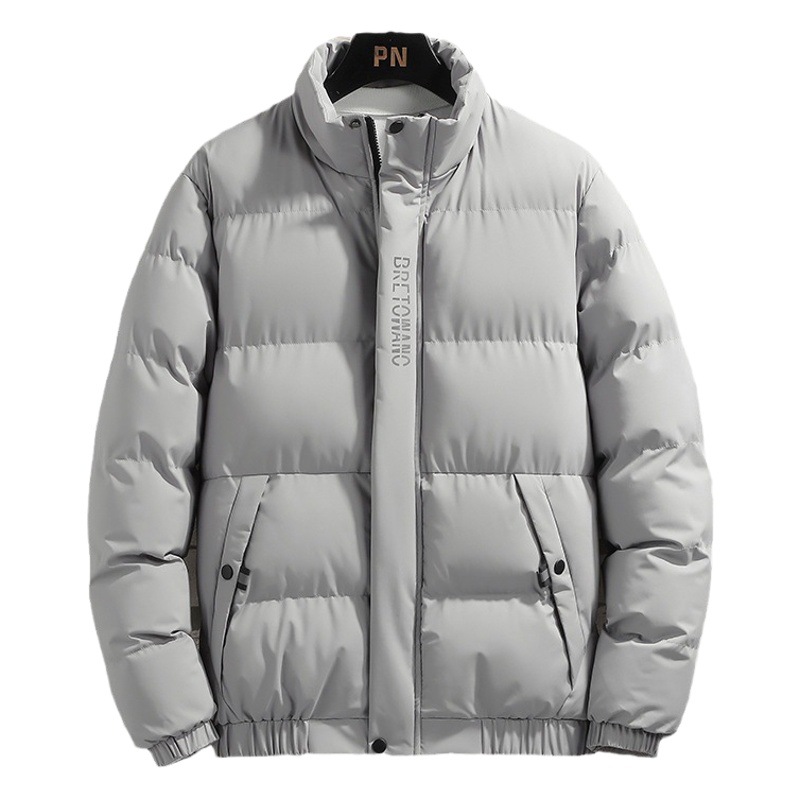 Abrigo de hombre Otoño e Invierno 2023 Nueva solapa abrigo de algodón acolchado Chaqueta corta de algodón acolchado engrosado abrigo de algodón acolchado de los hombres Comercio exterior transfronterizo