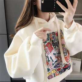 女童卫衣春韩范秋新款女孩子休闲上衣时尚连帽长袖衣服女宝宝春季