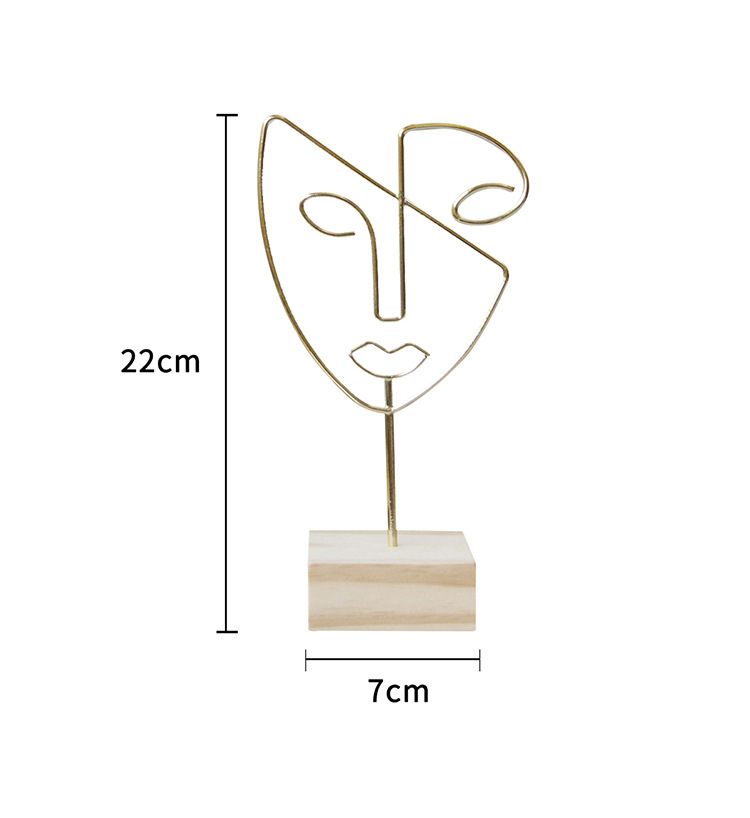 180g Weight Jewelry Rack Classification 1 Piece Quantity Iron Material Human Face Pattern Nordic Style, Modern Style Style Nordic Style Modern Style Human Face Iron Jewelry Rack 26