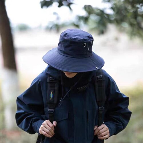 Summer New Thin Large Brim Waterproof Sun Hat Breathable Quick Dry Fisherman Hat Outdoor Fishing Men's Hat Wholesale