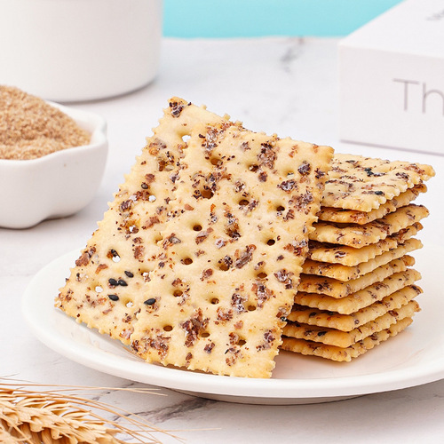 Chia Seed Tricolor Quinoa Soda Fermented Cookies High Dietary Fiber No Added Sugar Craving-Satisfying Leisure Snacks