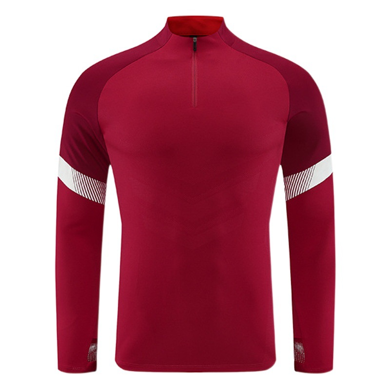 Half zipper long sleeve training suit Football clothes suit men's autumn and winter Jersey fitness outdoor running sports casual wear