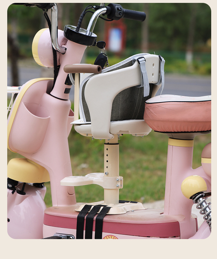 Electric Vehicle Front-Mounted Baby/Child Safety Seat for Electric Bikes, Motorcycles, and Scooters