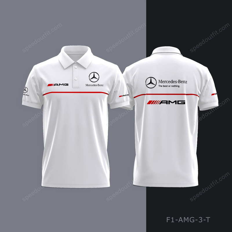Summer Cross-Border European and American Men's Short-Sleeved Polo Shirts, Foreign Trade Men's Polo Shirts, Amazon Tops, Mercedes-Benz Team