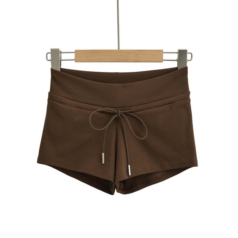 Hot Girl Summer Low-cut Drawstring Shorts Lace-up Casual Fitness Yoga Running Hot Pants Slimming
