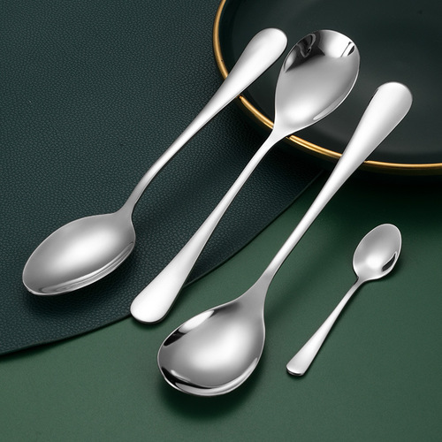 Hotel Restaurant 304 Stainless Steel Tea Spoon Stirring Coffee Spoon Household 1010 Stainless Steel Dining Spoon Pointed Tip Spoon