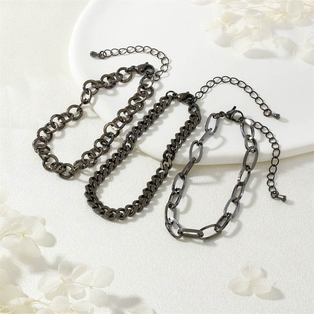 Медная черная модная металлическая bracelet, простая и элегантная конструкция