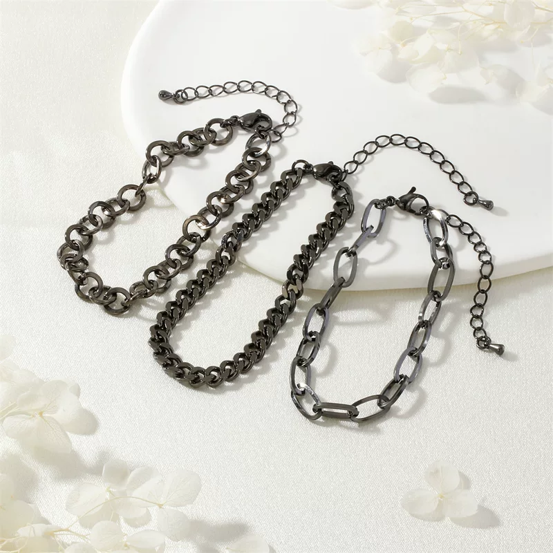 Медная черная модная металлическая bracelet, простая и элегантная конструкция