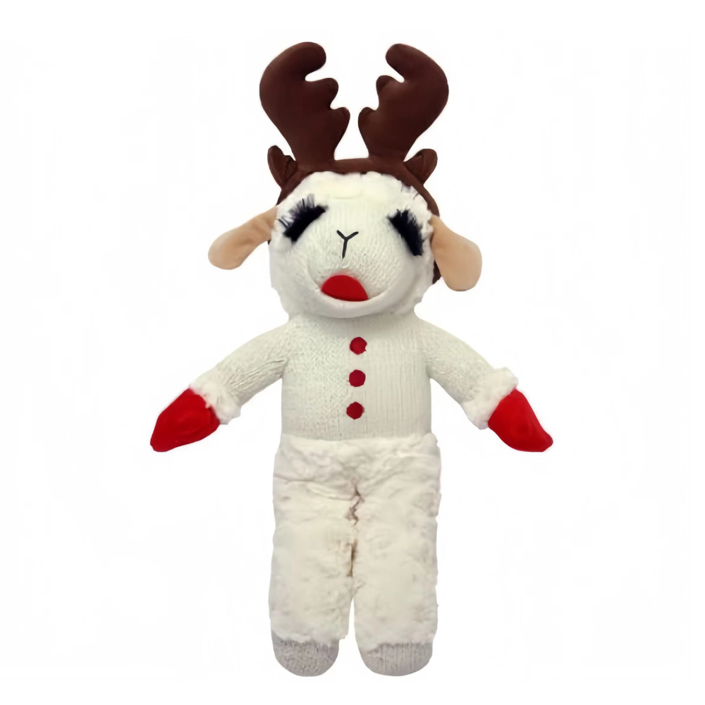 跨境新品Dog Toy Plush小羊毛绒玩具宠物用品耐啃咬小狗狗玩具