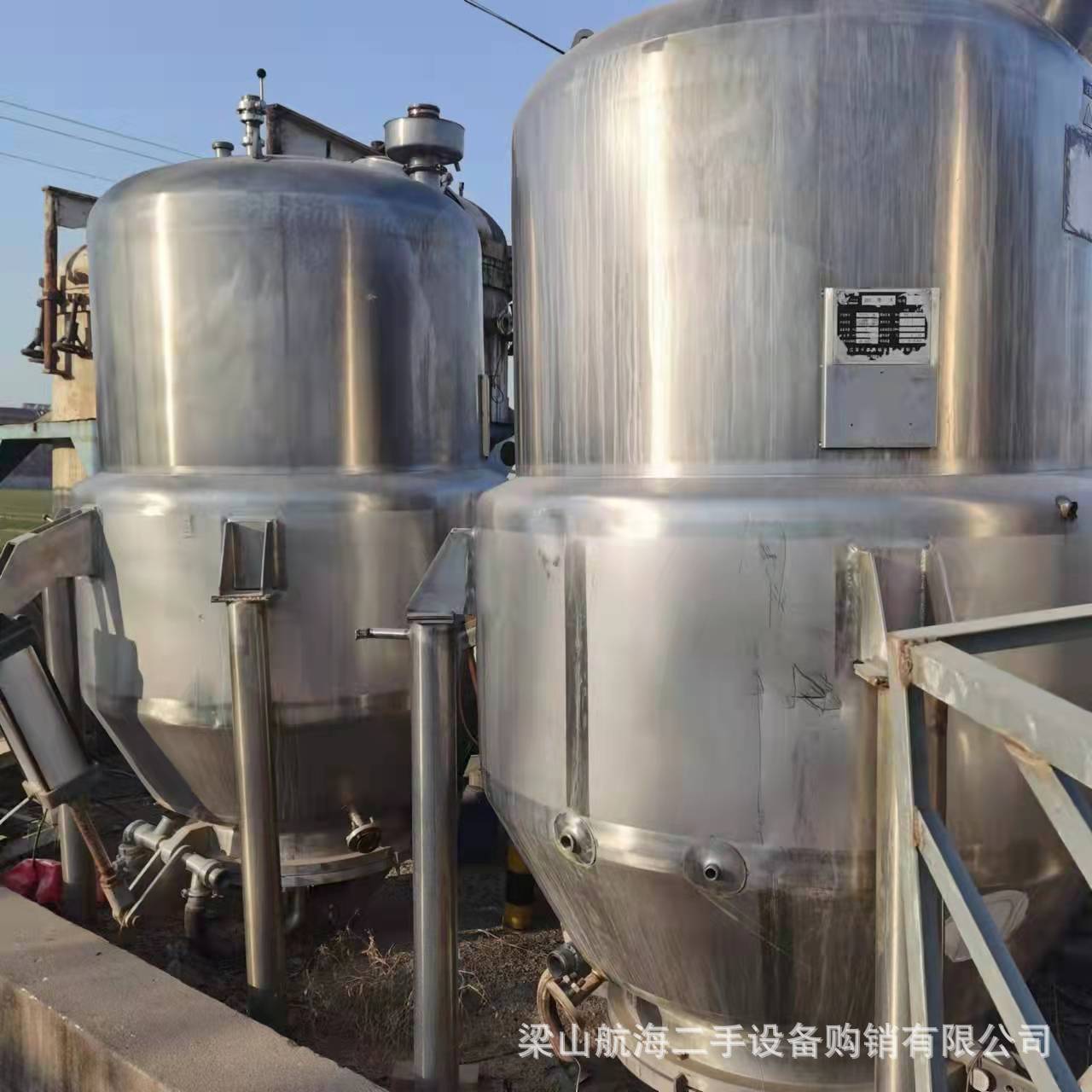 航海出售二手多功能提取罐2000L萃取罐药品提取罐 浓缩提取罐