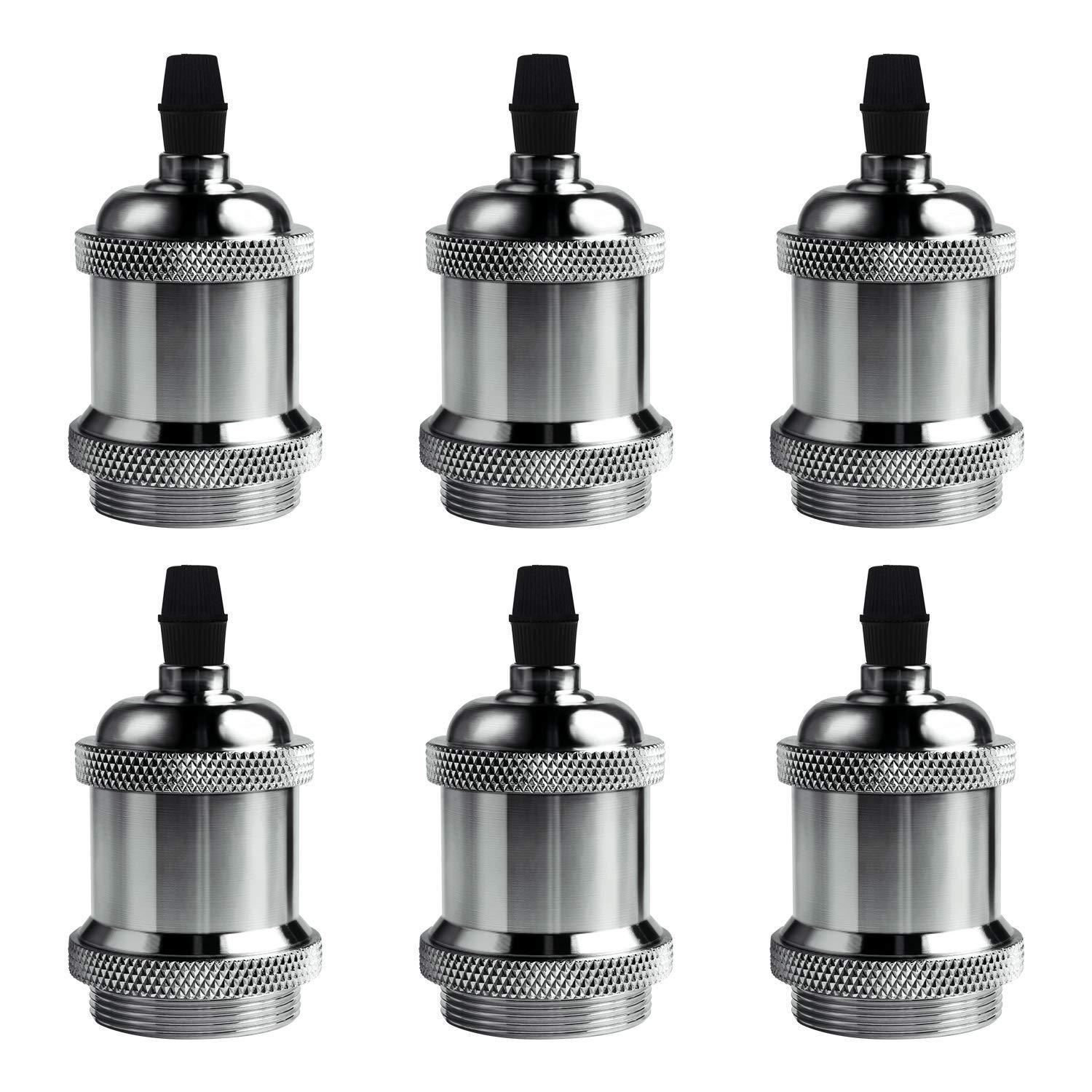 Zhongshan Fuente Fabricante transfronterizo E26E27 lámpara de aluminio antiguo taza de lámpara de cerámica lámpara adecuada para lámparas de succión y elevación